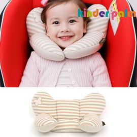 [Kinder Palm] L-line Neck Pillow Organic / Newborn Baby Stroller Car Seat Infant Neck Cushion Neck Pillow (Overseas Sales Only)_Made in Korea